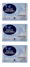 Felce Azzurra Bar Soap,  3.5 Ounces (100g) Package (Pack of 3) Classico or White Musk Italian Import - Free Shipping - Frank and Sal