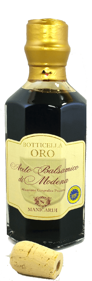 Fine Balsamic Vinegar - Balsamic Vinegar Of Modena - Manicardi's Aceto Balsamico Di Modena "Botticella Oro"  Free Shipping