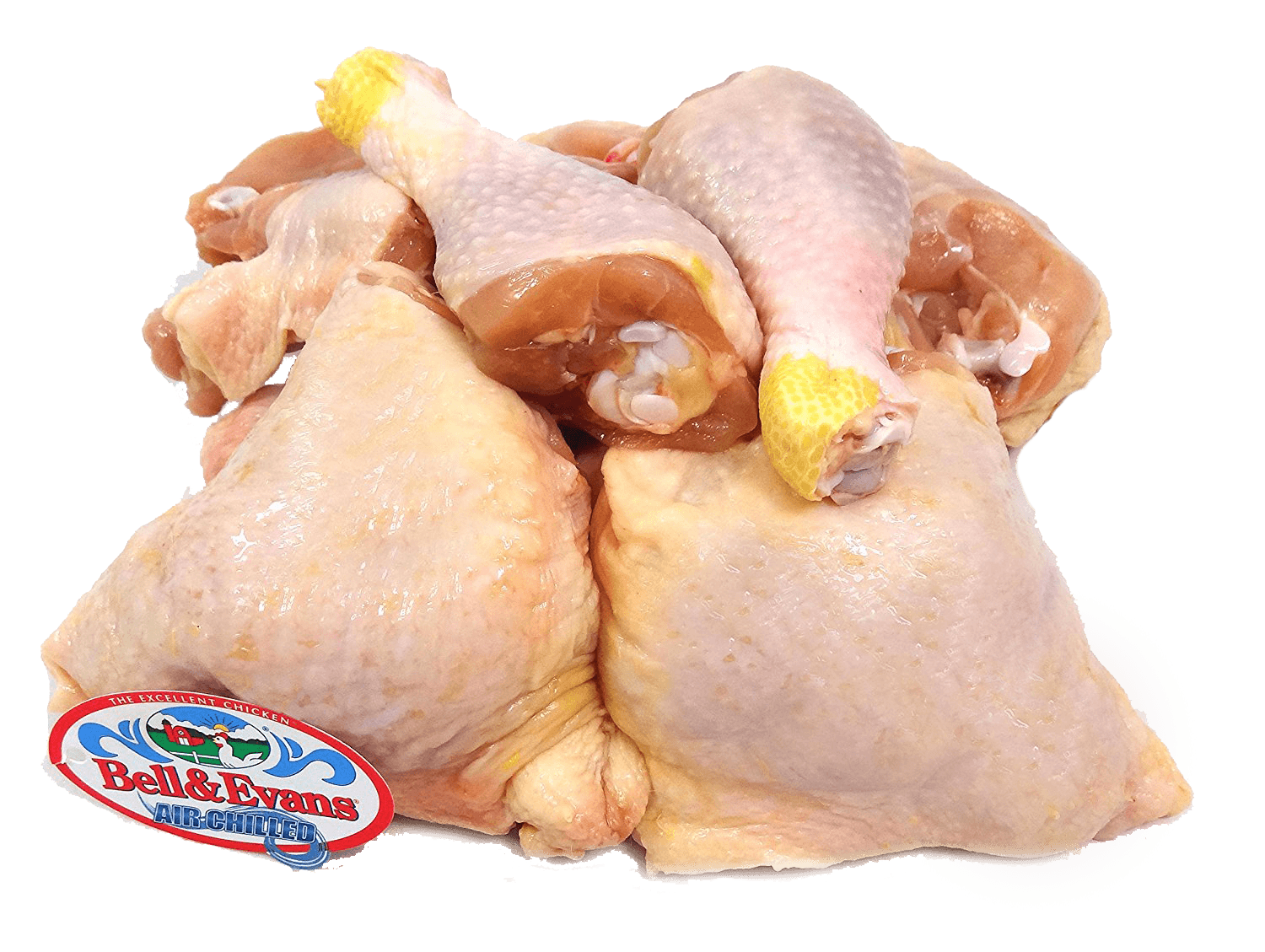 Fresh Local Meat Delivery - Bell And Evans Whole Chicken (2 Whole Chickens Cut In 8ths 7 Pounds). Never Frozen - Always Fresh - Air Chilled.