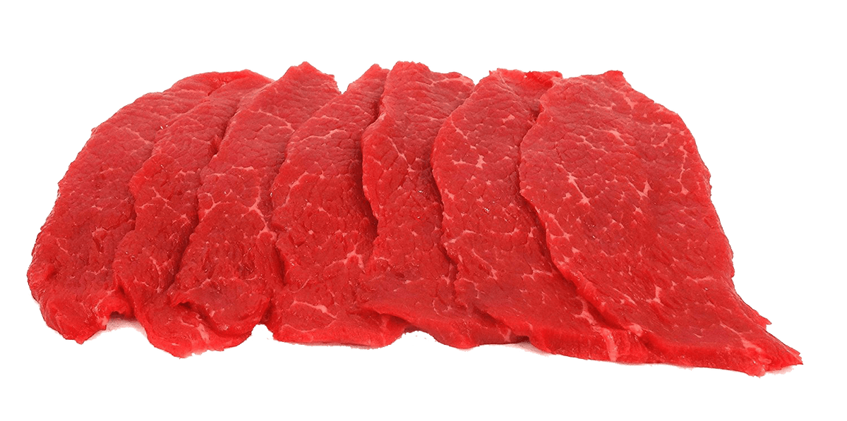 Fresh Local Meat Delivery - Black Angus - Top Round Steak (14 Steaks 1 Pound)  Includes Shipping