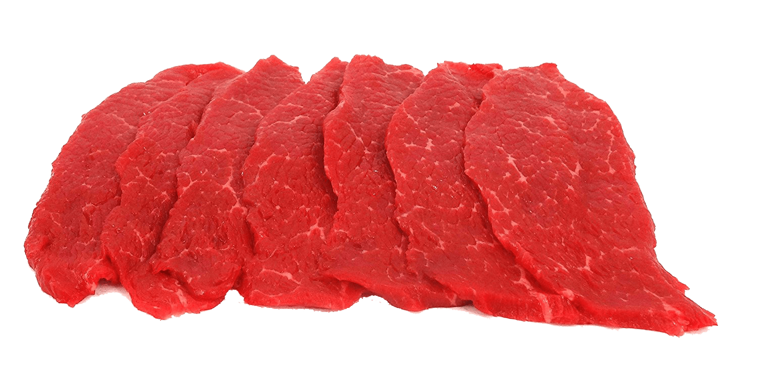 Fresh Local Meat Delivery - Black Angus - Top Round Steak (14 Steaks 1 Pound)  Includes Shipping