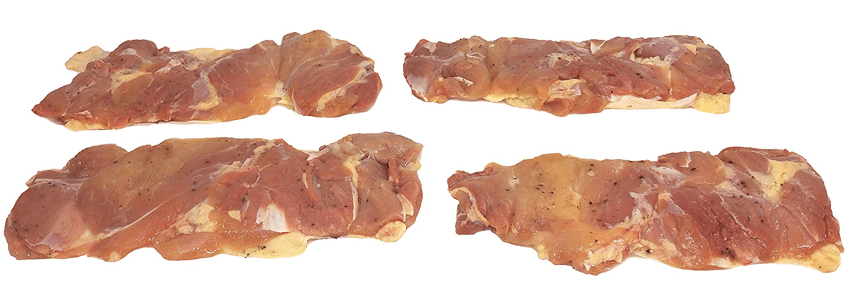 Fresh Local Meat Delivery - Deboned Chicken Thighs Chef Select - 3 Pounds - Lightly Seasoned - Skin On