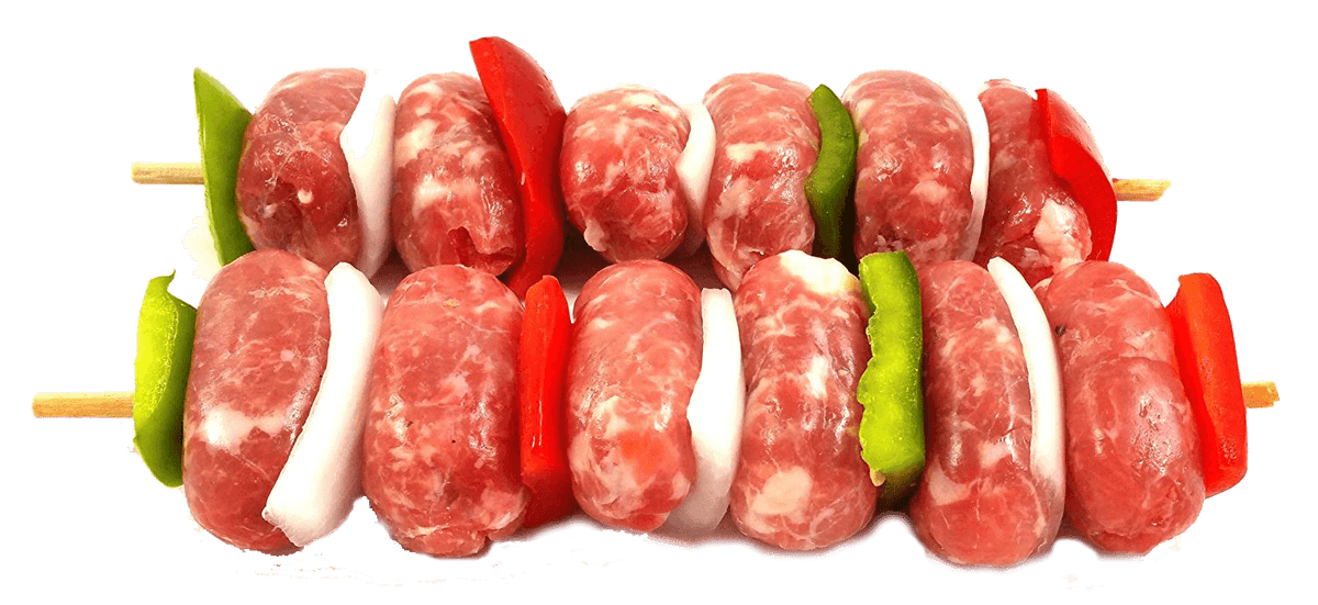 Fresh Local Meat Delivery - Sausage And-Pepper Kabobs  (6 Skewers)