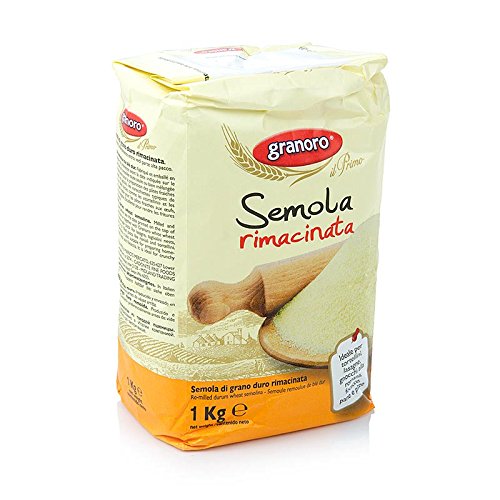 Granoro Semolina Rimacinata  (Semolina Flour) Packed and Milled in Italy - 2 Pack