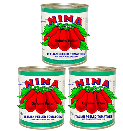 Nina Italian Peeled Tomatoes in Puree, 29 OZ 3 Cans Free Shipping