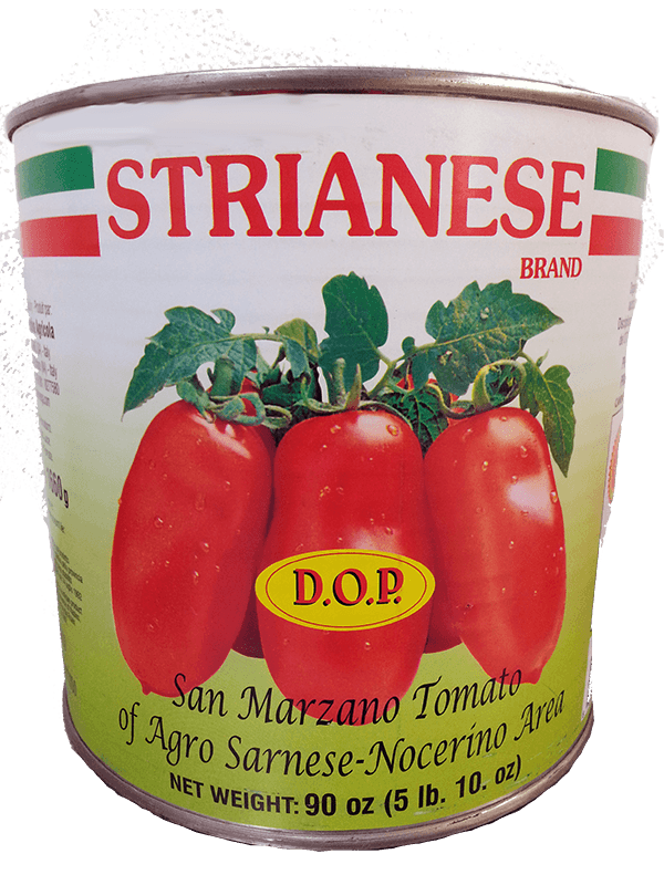 Italian Tomatoes - Strianese Italian DOP San Marzano Tomatoes LARGE 90 Ounce Can FREE SHIPPING