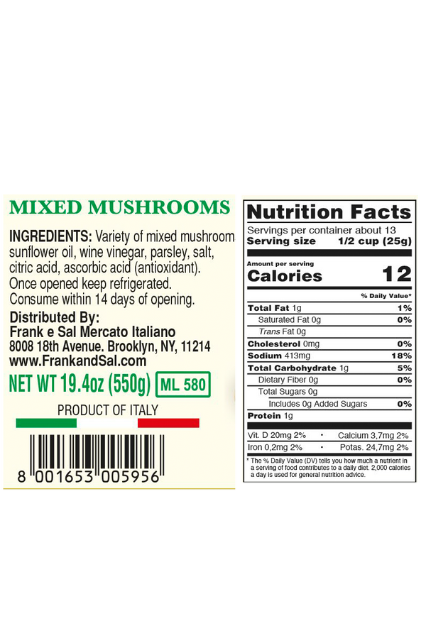 UNISERVIS Marinated Mushrooms Straw Smorchki, 15.52 oz/ 440 G