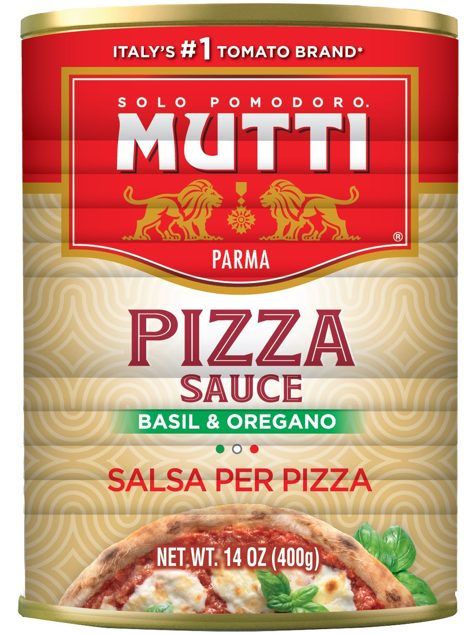 Mutti Pizza Sauce with Basil &amp; Oregano (14 oz) | Frank and Sal's