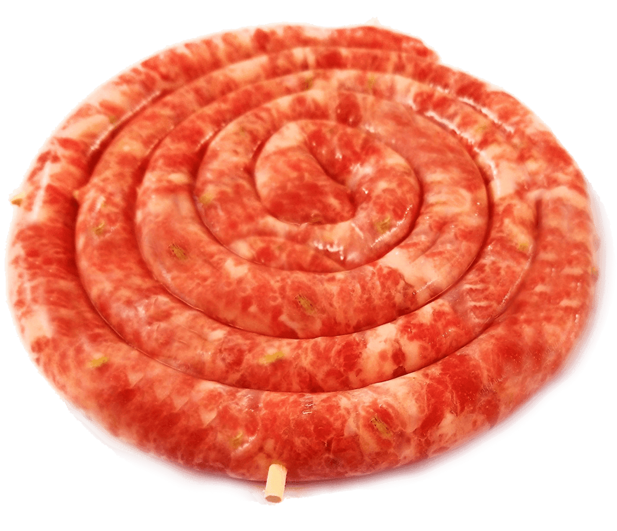 Chevalatta Italian sausage- Made Fresh Daily – 3 Pounds - No Additives. (Pork Sausage ring With Fennel)